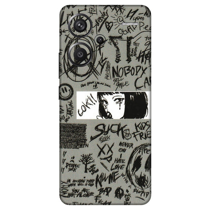 Xiaomi Redmi Phone Skins (All Models) - Never Have Love Anime - 3D Embossed Finish (L-260) Redmi Note 13 Pro Plus 5G