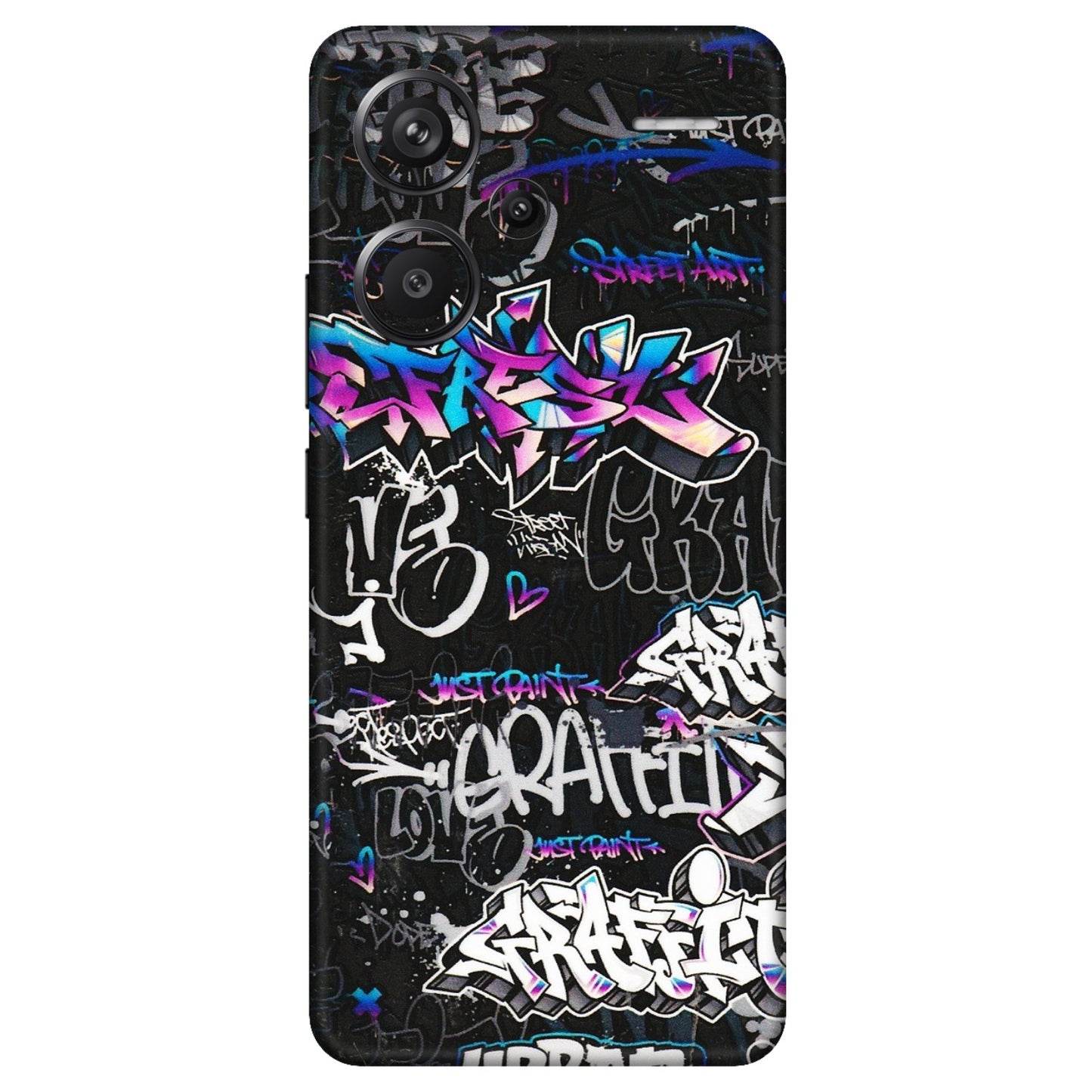 Xiaomi Redmi Phone Skins (All Models) - Graffiti Killer - 3D Embossed Finish (L-274) Redmi Note 13 Pro Plus 5G