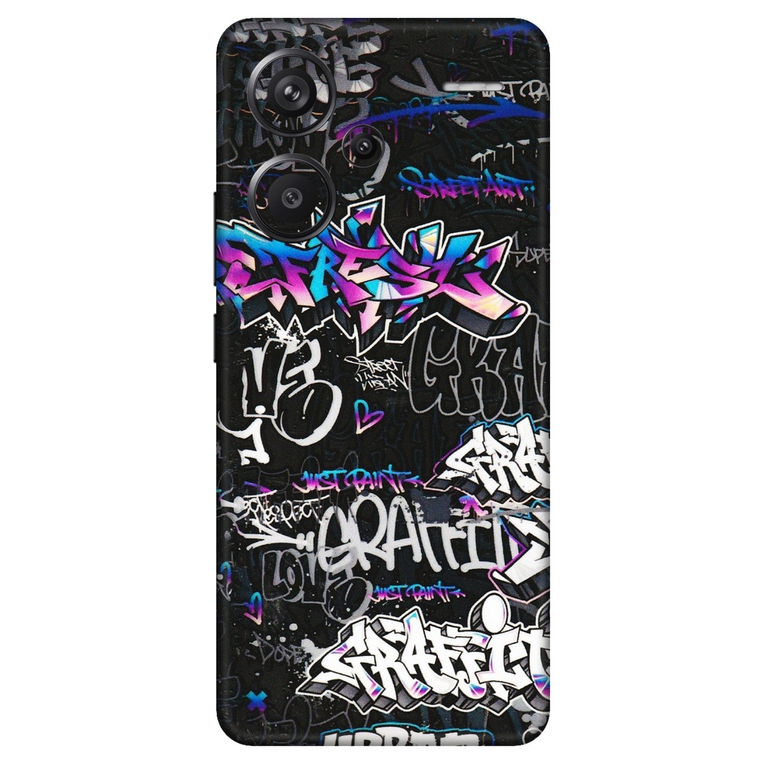 Xiaomi Redmi Phone Skins (All Models) - Graffiti Killer - 3D Embossed Finish (L-274) Redmi Note 13 Pro Plus 5G