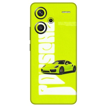 Xiaomi Redmi Phone Skins (All Models) - Lime Green Porche - 3D Embossed Finish (L-30) Redmi Note 13 Pro Plus 5G