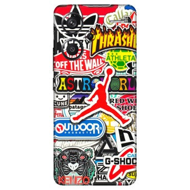 Xiaomi Redmi Phone Skins (All Models) - Multi Brands Sticker Graffiti - 3D Embossed Finish (L-37) Redmi Note 13 Pro Plus 5G