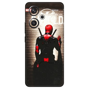 Xiaomi Redmi Phone Skins (All Models) - Deadpool - 3D Embossed Finish (L-56) Redmi Note 13 Pro Plus 5G