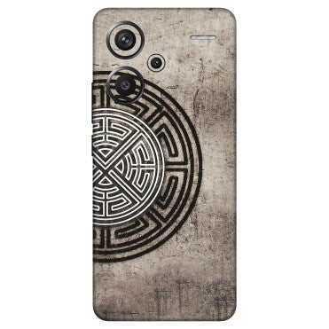 Xiaomi Redmi Phone Skins (All Models) - Mysterious Circular Design - 3D Embossed Finish (L-63) Redmi Note 13 Pro Plus 5G