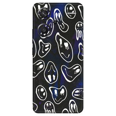 Xiaomi Redmi Phone Skins (All Models) - Distorted Smileys - 3D Embossed Finish (L-92) Redmi Note 13 Pro Plus 5G