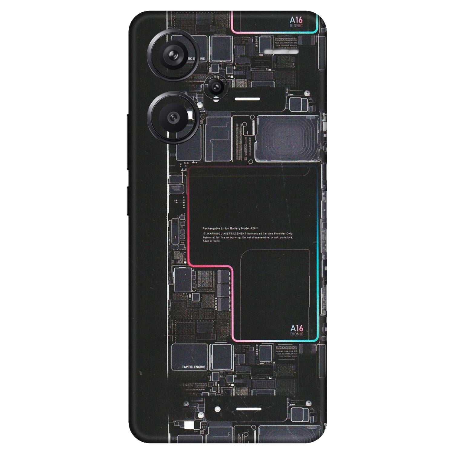 Xiaomi Redmi Phone Skins (All Models) - Motherboard Circuit Layout - Matte Finish (M-117) Redmi Note 13 Pro Plus 5G