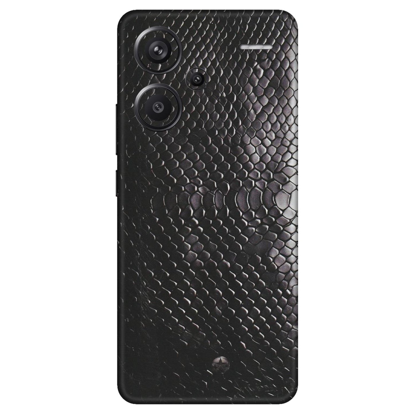 Xiaomi Redmi Phone Skins (All Models) - Black Snack Leather - Matte Finish (M-147) Redmi Note 13 Pro Plus 5G