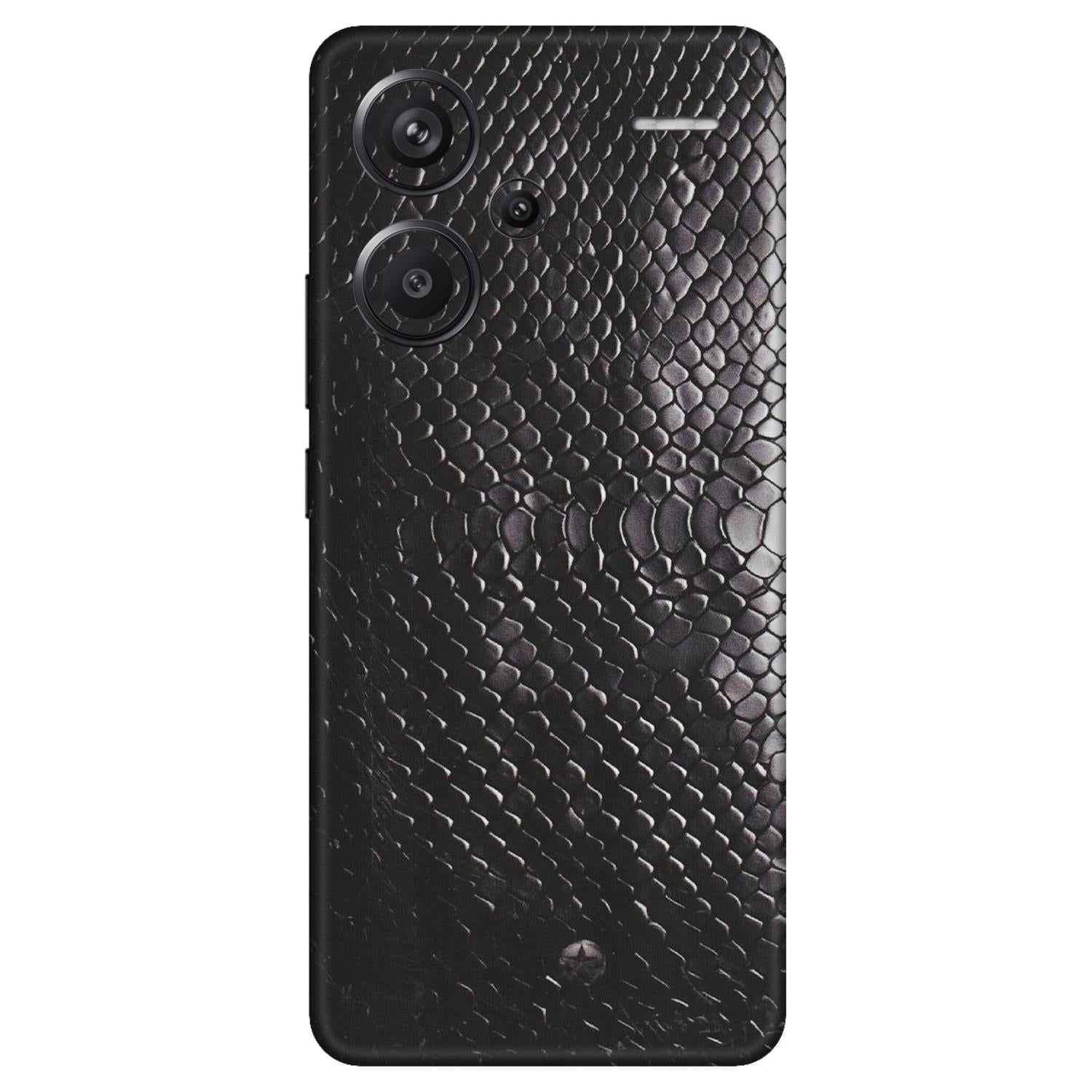 Xiaomi Redmi Phone Skins (All Models) - Black Snack Leather - Matte Finish (M-147) Redmi Note 13 Pro Plus 5G