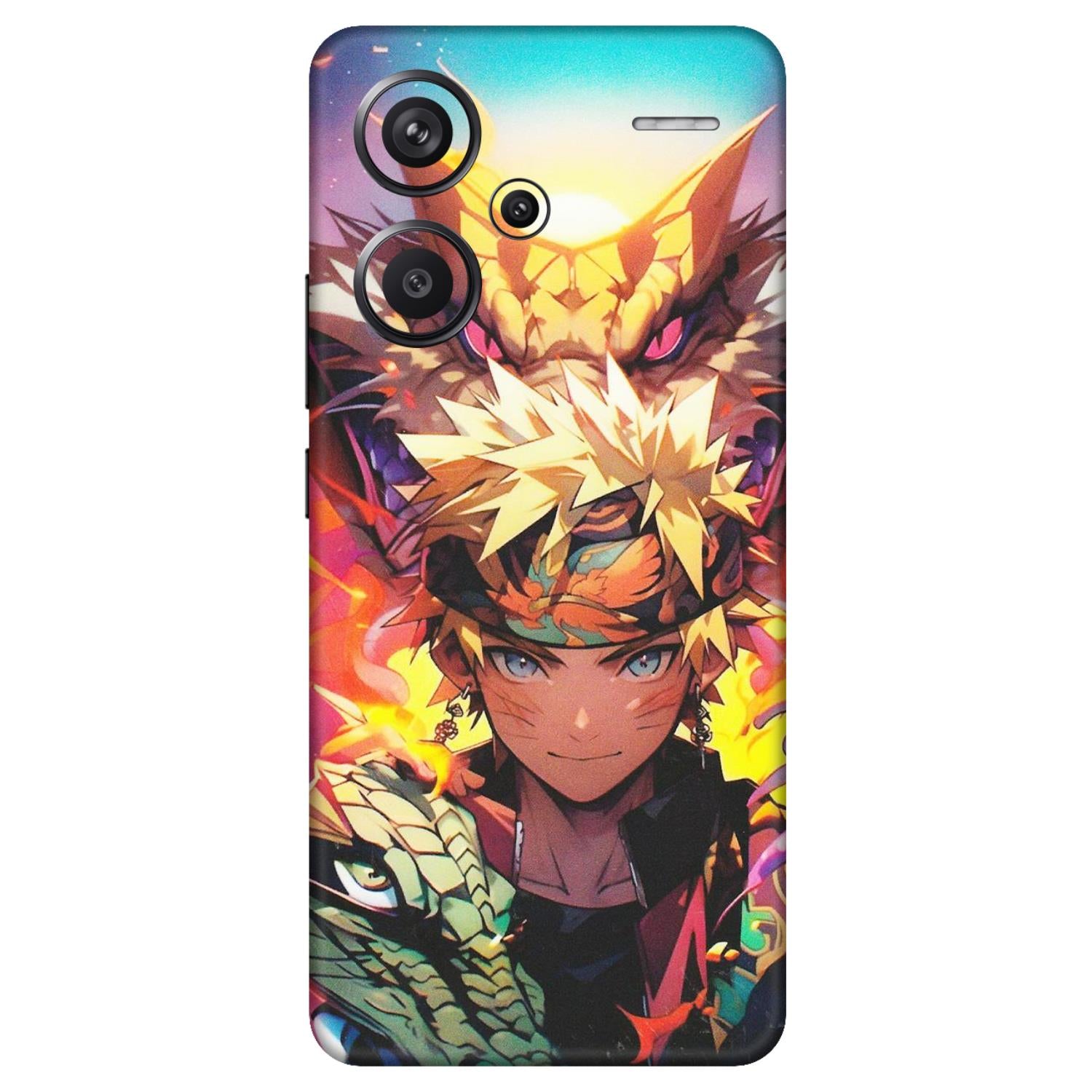 Xiaomi Redmi Phone Skins (All Models) - Angry Naruto Anime - Matte Finish (M-148) Redmi Note 13 Pro Plus 5G