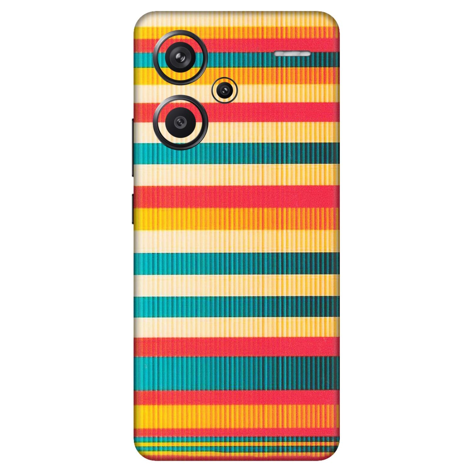 Xiaomi Redmi Phone Skins (All Models) - Colourful Stripes Soothing Effect - Matte Finish (M-86) Redmi Note 13 Pro Plus 5G