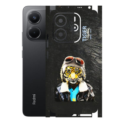 Xiaomi Redmi Phone Skins (All Models) - Rider Tiger - 3D Embossed Finish (L-113) Redmi Note 14 5G