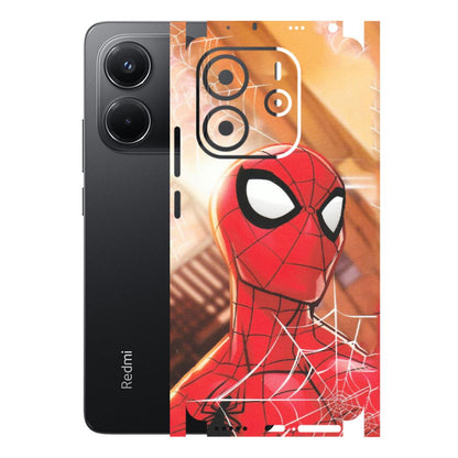 Xiaomi Redmi Phone Skins (All Models) - Spiderman Face New - Matte Finish (M-41) Redmi Note 14 5G