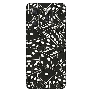 Xiaomi Redmi Phone Skins (All Models) - Big Black Dices - 3D Embossed Finish (L-106) Redmi Note 14 5G