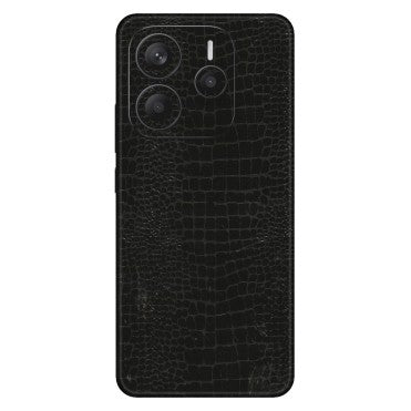 Xiaomi Redmi Phone Skins (All Models) - Snake Leather Black - 3D Embossed Finish (L-107) Redmi Note 14 5G