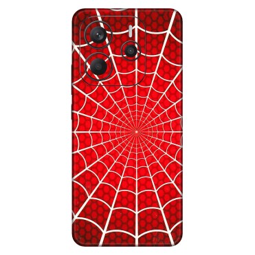 Xiaomi Redmi Phone Skins (All Models) - Classic Spidey Web - 3D Embossed Finish (L-115) Redmi Note 14 5G