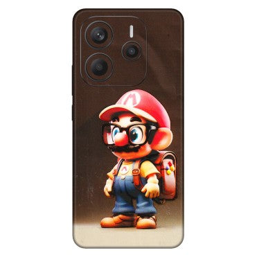 Xiaomi Redmi Phone Skins (All Models) - Little Mario - 3D Embossed Finish (L-119) Redmi Note 14 5G