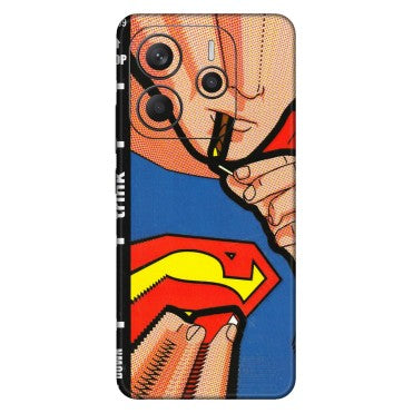 Xiaomi Redmi Phone Skins (All Models) - Superman Sutta - 3D Embossed Finish (L-130) Redmi Note 14 5G