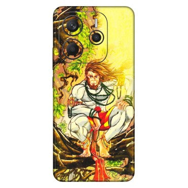 Xiaomi Redmi Phone Skins (All Models) - Lord Hanuman - 3D Embossed Finish (L-152) Redmi Note 14 5G