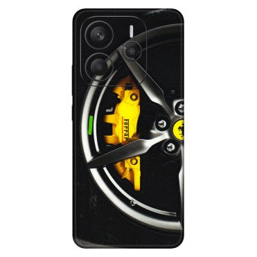 Xiaomi Redmi Phone Skins (All Models) - Ferrari Wheel Alloy - 3D Embossed Finish (L-173) Redmi Note 14 5G