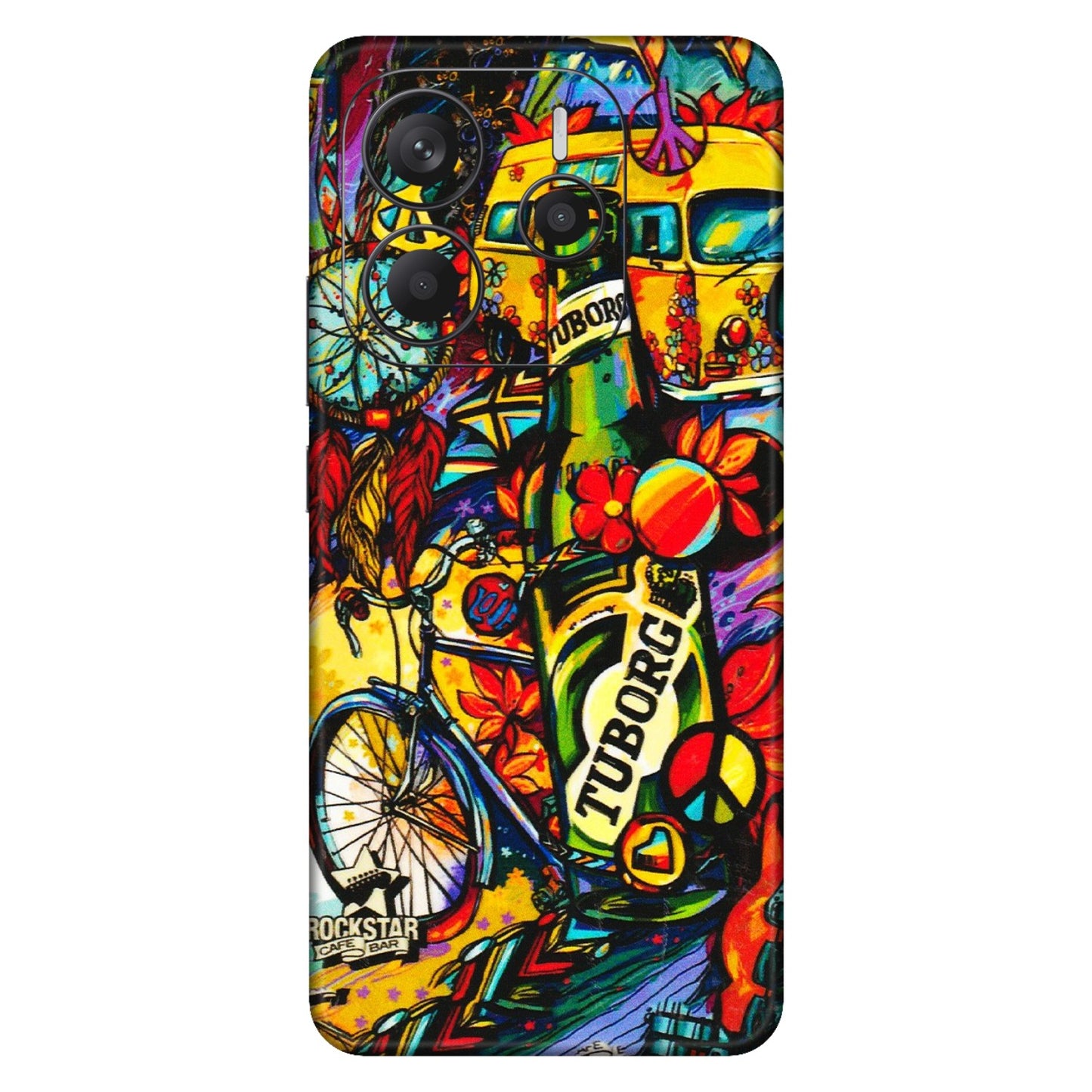 Xiaomi Redmi Phone Skins (All Models) - Cool Beer Bottle - 3D Embossed Finish (L-193) Redmi Note 14 5G