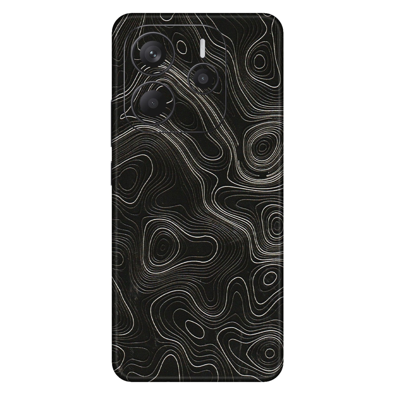Xiaomi Redmi Phone Skins (All Models) - Black Swirl - 3D Embossed Finish (L-196) Redmi Note 14 5G