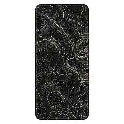 Xiaomi Redmi Phone Skins (All Models) - Black Swirl - 3D Embossed Finish (L-196) Redmi Note 14 5G