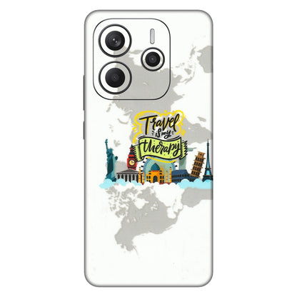 Xiaomi Redmi Phone Skins (All Models) - Travel Therapy - 3D Embossed Finish (L-199) Redmi Note 14 5G