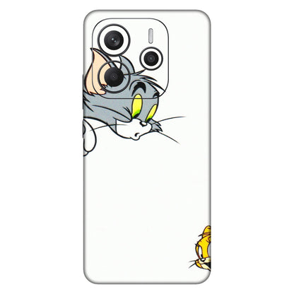 Xiaomi Redmi Phone Skins (All Models) - Cute Tom And Jerry - 3D Embossed Finish (L-220) Redmi Note 14 5G