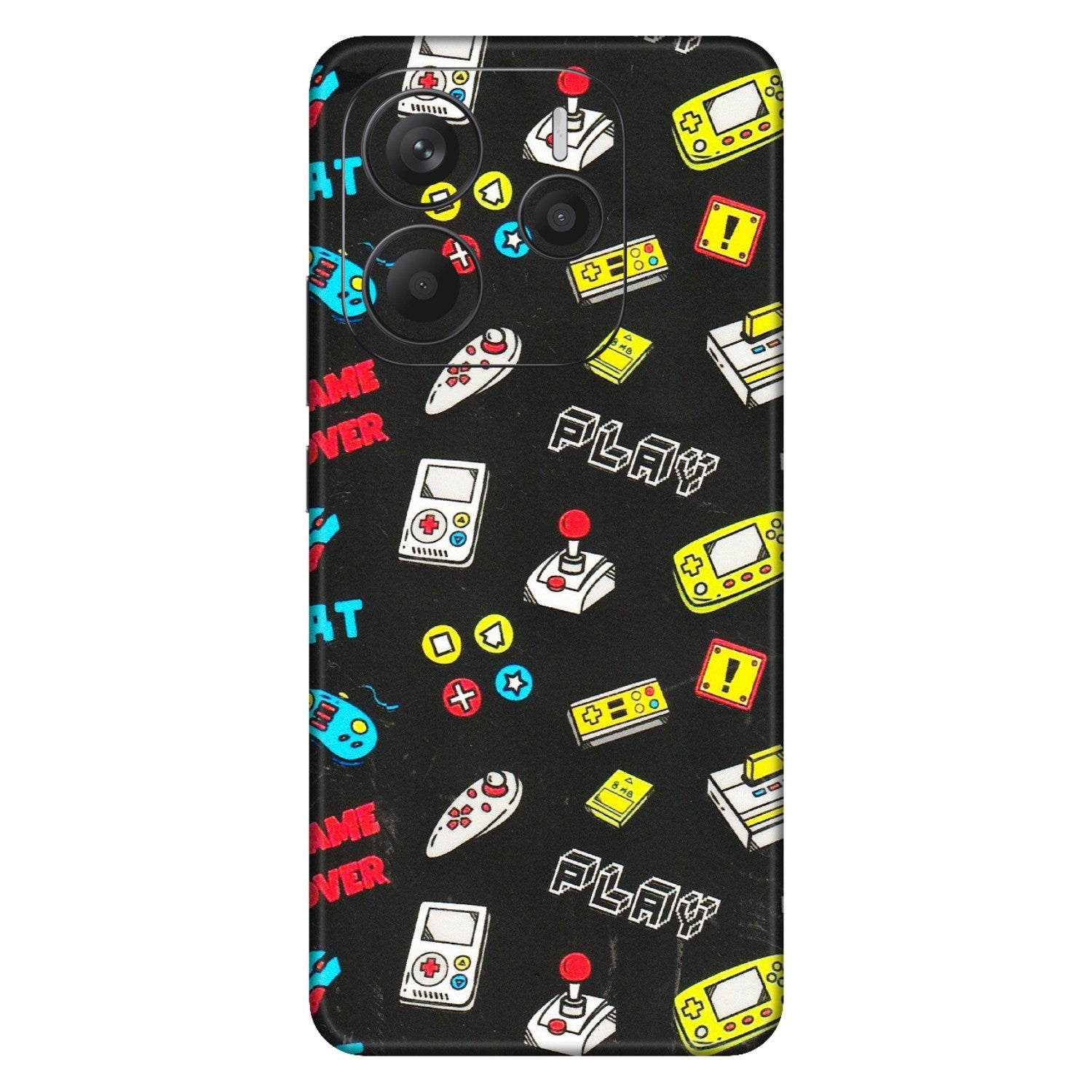 Xiaomi Redmi Phone Skins (All Models) - Gaming Doodles - 3D Embossed Finish (L-224) Redmi Note 14 5G