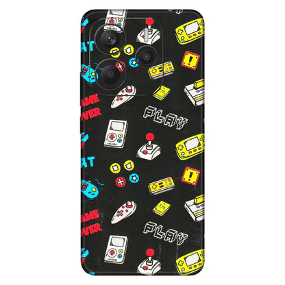 Xiaomi Redmi Phone Skins (All Models) - Gaming Doodles - 3D Embossed Finish (L-224) Redmi Note 14 5G