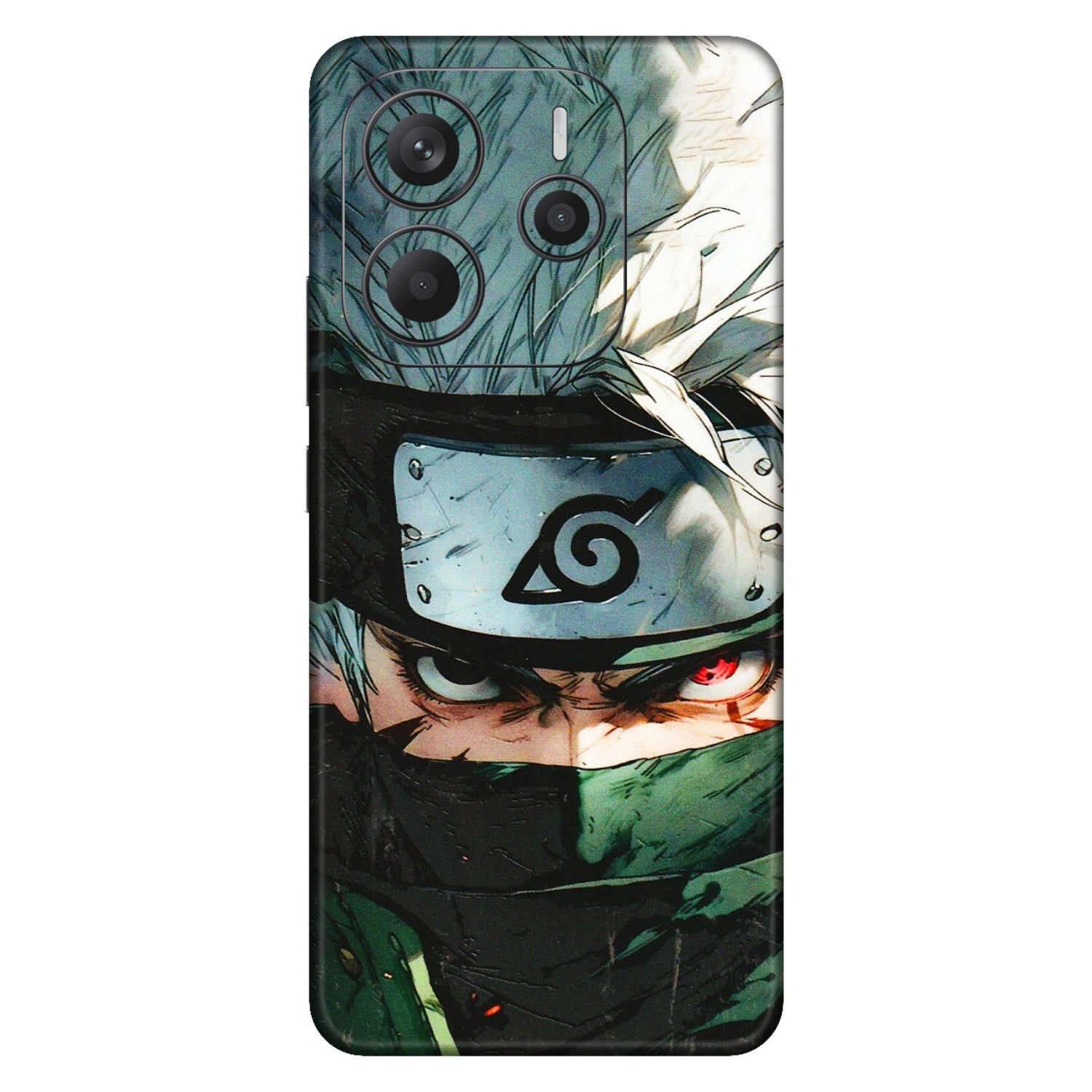 Xiaomi Redmi Phone Skins (All Models) - Kakashi Red Eye Focus - 3D Embossed Finish (L-227) Redmi Note 14 5G