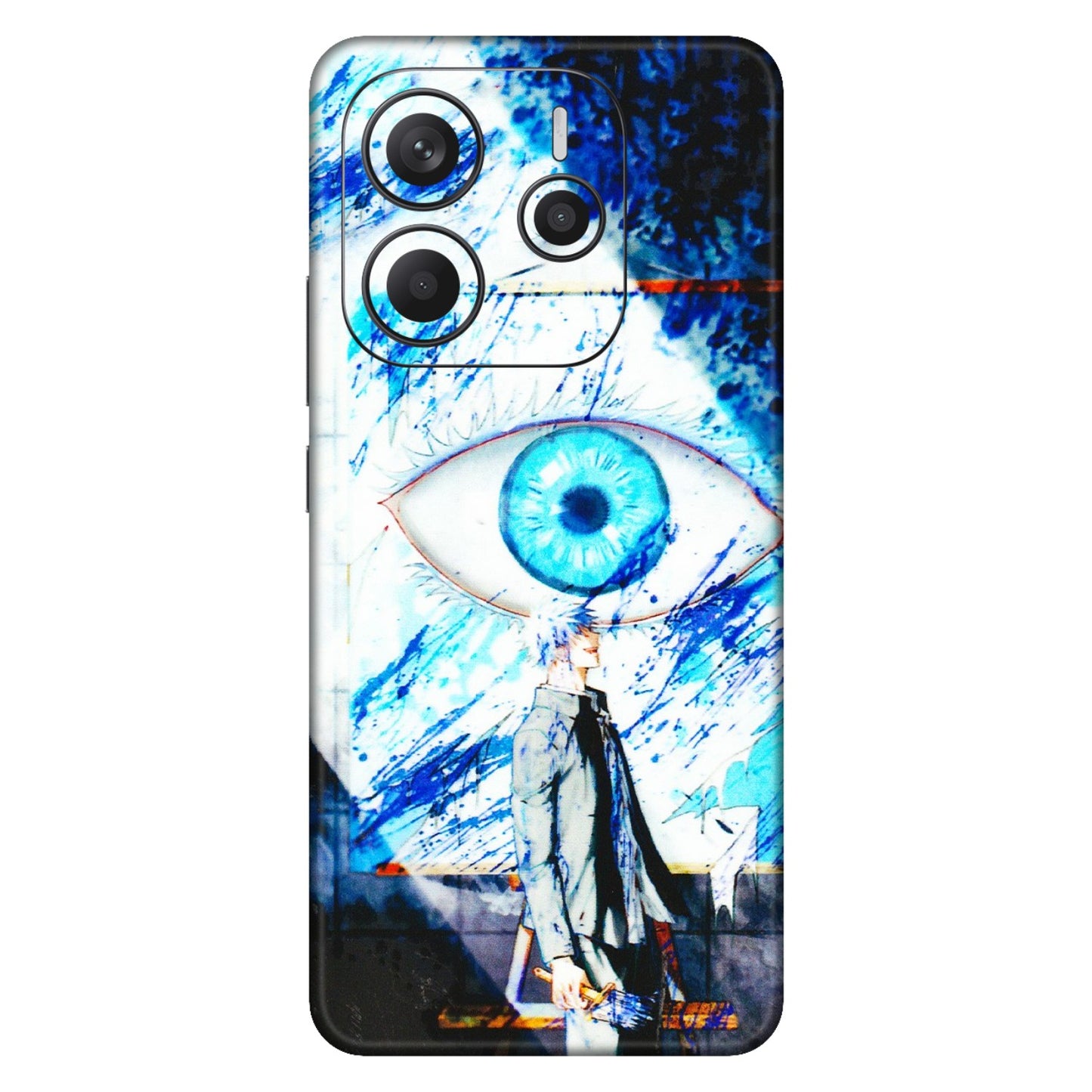 Xiaomi Redmi Phone Skins (All Models) - Gojo Satoru evil eye - 3D Embossed Finish (L-239) Redmi Note 14 5G