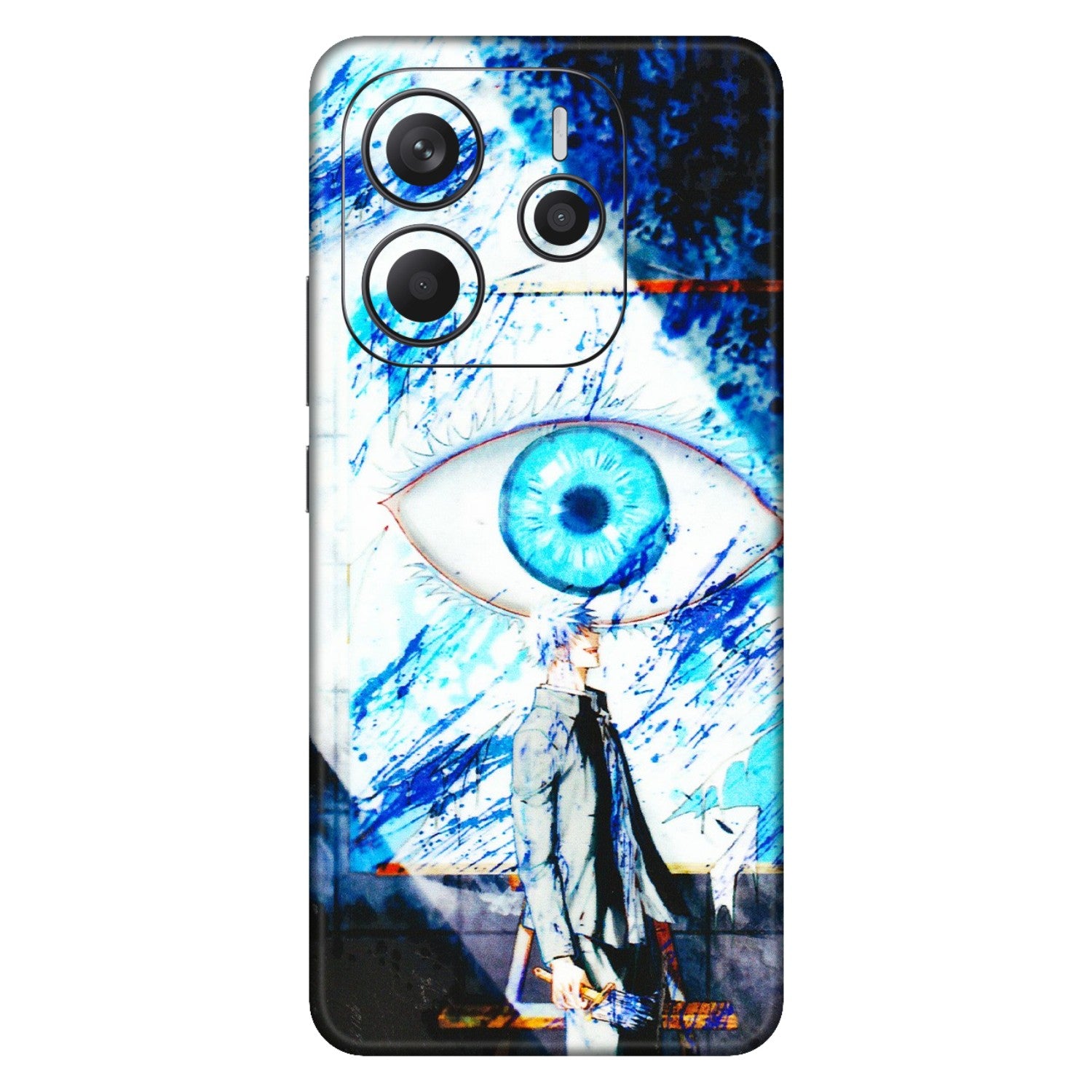 Xiaomi Redmi Phone Skins (All Models) - Gojo Satoru evil eye - 3D Embossed Finish (L-239) Redmi Note 14 5G