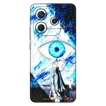 Xiaomi Redmi Phone Skins (All Models) - Gojo Satoru evil eye - 3D Embossed Finish (L-239) Redmi Note 14 5G