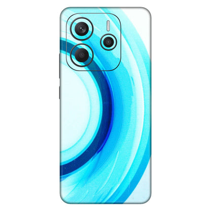 Xiaomi Redmi Phone Skins (All Models) - The Blue Curve - 3D Embossed Finish (L-244) Redmi Note 14 5G