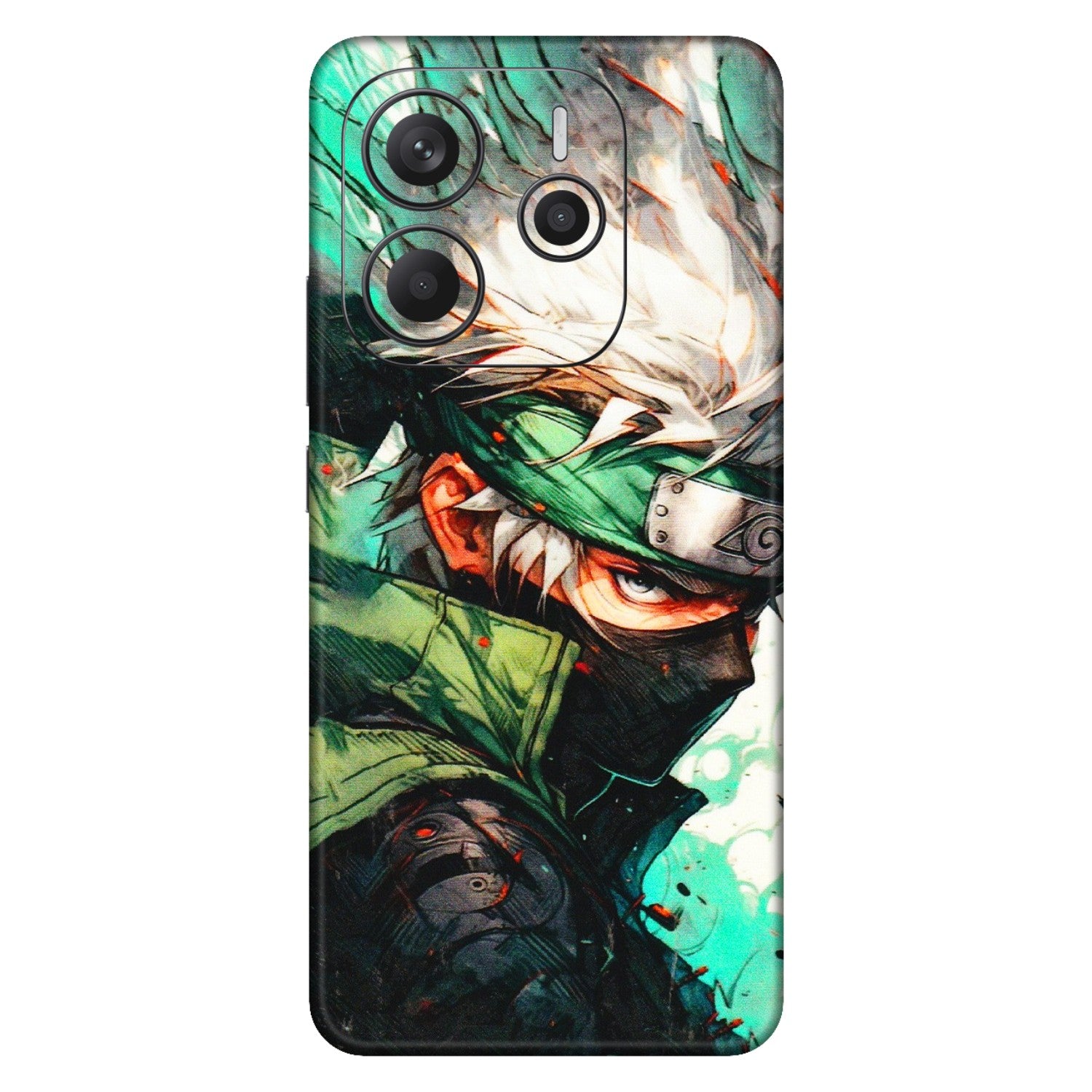 Xiaomi Redmi Phone Skins (All Models) - Kakashi Side Profile - 3D Embossed Finish (L-249) Redmi Note 14 5G
