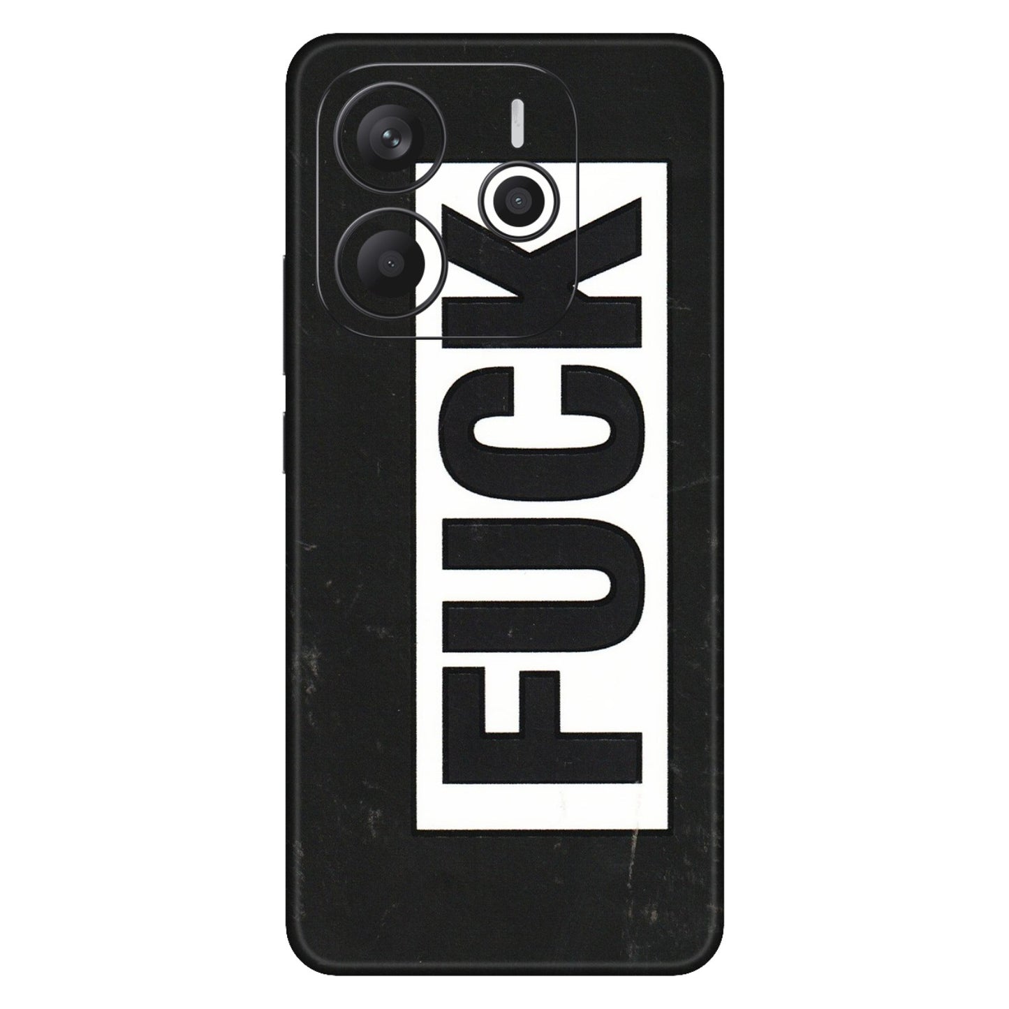 Xiaomi Redmi Phone Skins (All Models) - The F Word - 3D Embossed Finish (L-255) Redmi Note 14 5G
