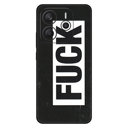 Xiaomi Redmi Phone Skins (All Models) - The F Word - 3D Embossed Finish (L-255) Redmi Note 14 5G
