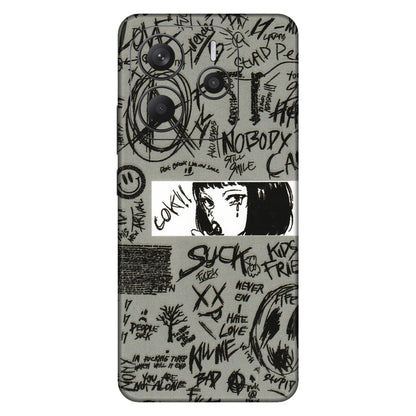 Xiaomi Redmi Phone Skins (All Models) - Never Have Love Anime - 3D Embossed Finish (L-260) Redmi Note 14 5G