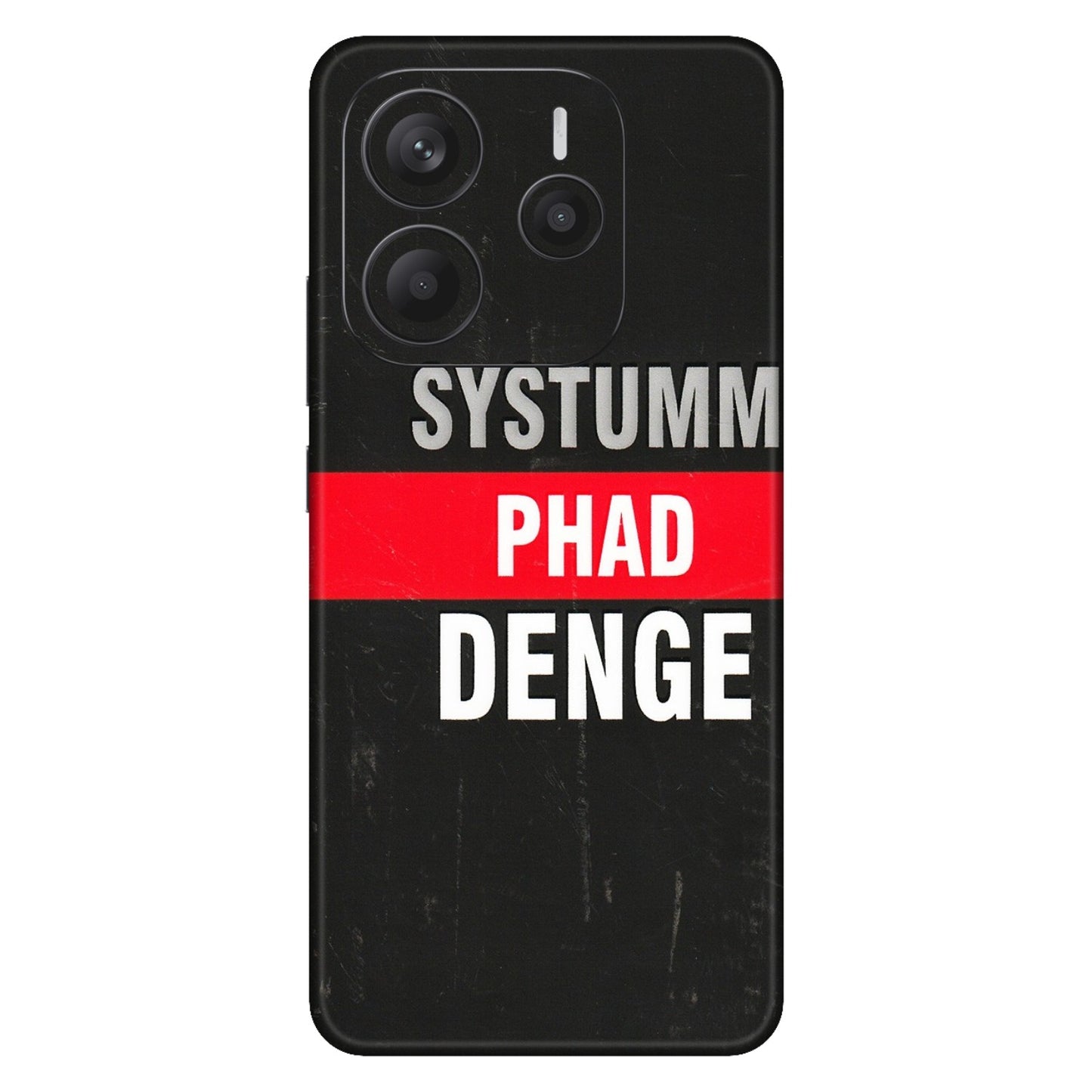 Xiaomi Redmi Phone Skins (All Models) - Systumm Phad Denge - 3D Embossed Finish (L-278) Redmi Note 14 5G