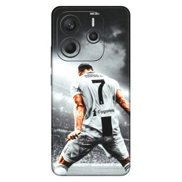 Xiaomi Redmi Phone Skins (All Models) - Ronaldo CR7 Crazy - 3D Embossed Finish (L-44) Redmi Note 14 5G