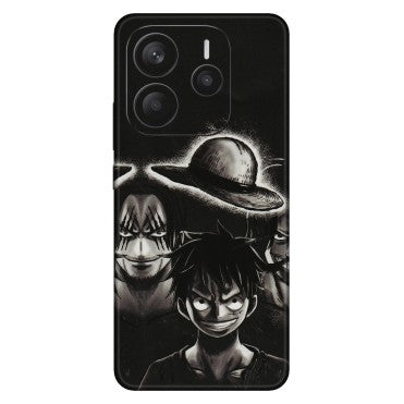 Xiaomi Redmi Phone Skins (All Models) - Black Luffy Hat - 3D Embossed Finish (L-57) Redmi Note 14 5G