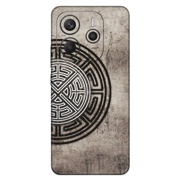 Xiaomi Redmi Phone Skins (All Models) - Mysterious Circular Design - 3D Embossed Finish (L-63) Redmi Note 14 5G