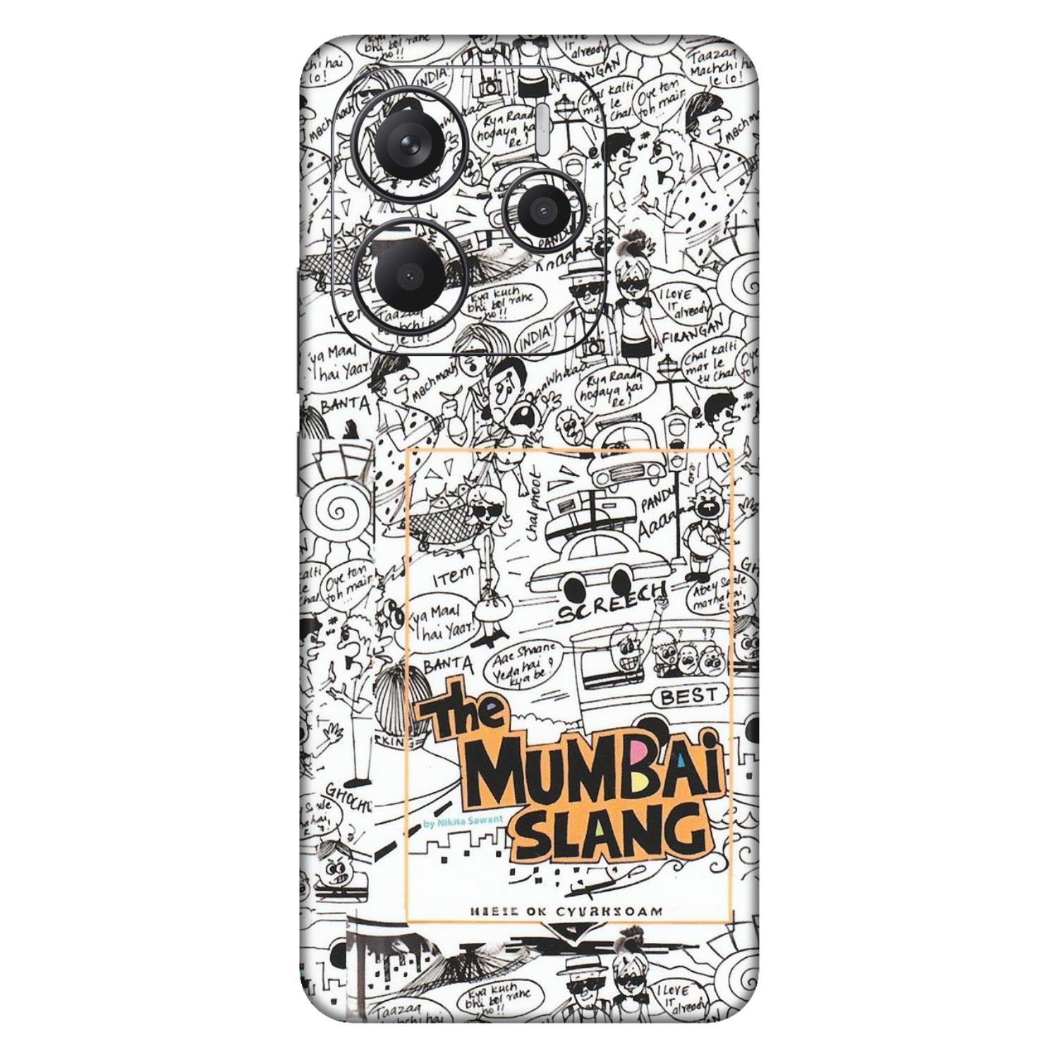 Xiaomi Redmi Phone Skins (All Models) - The Mumbai Slang - Matte Finish (M-142) Redmi Note 14 5G