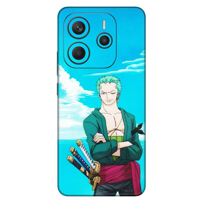 Xiaomi Redmi Phone Skins (All Models) - Cool Swordman Zoro Anime - Matte Finish (M-143) Redmi Note 14 5G
