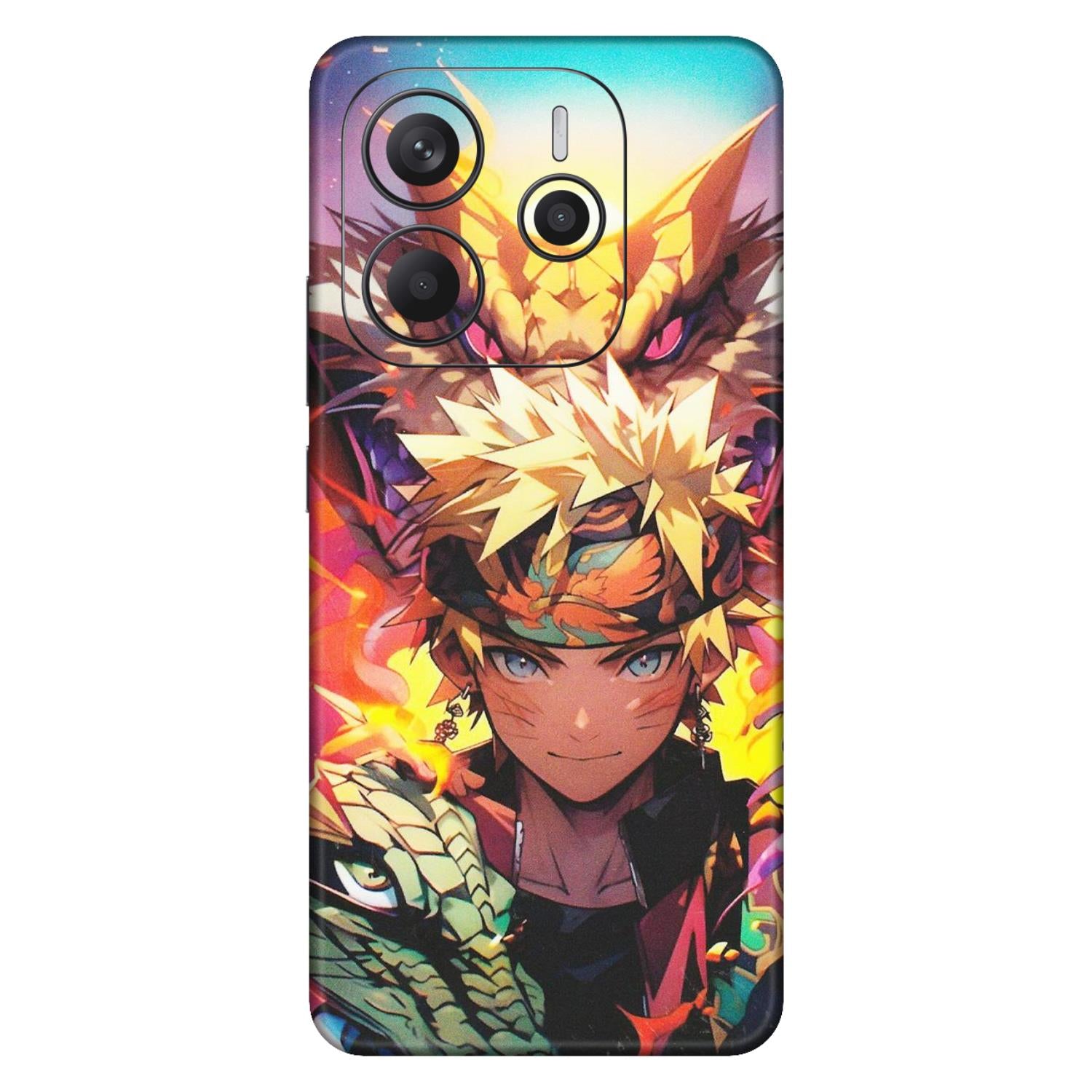 Xiaomi Redmi Phone Skins (All Models) - Angry Naruto Anime - Matte Finish (M-148) Redmi Note 14 5G