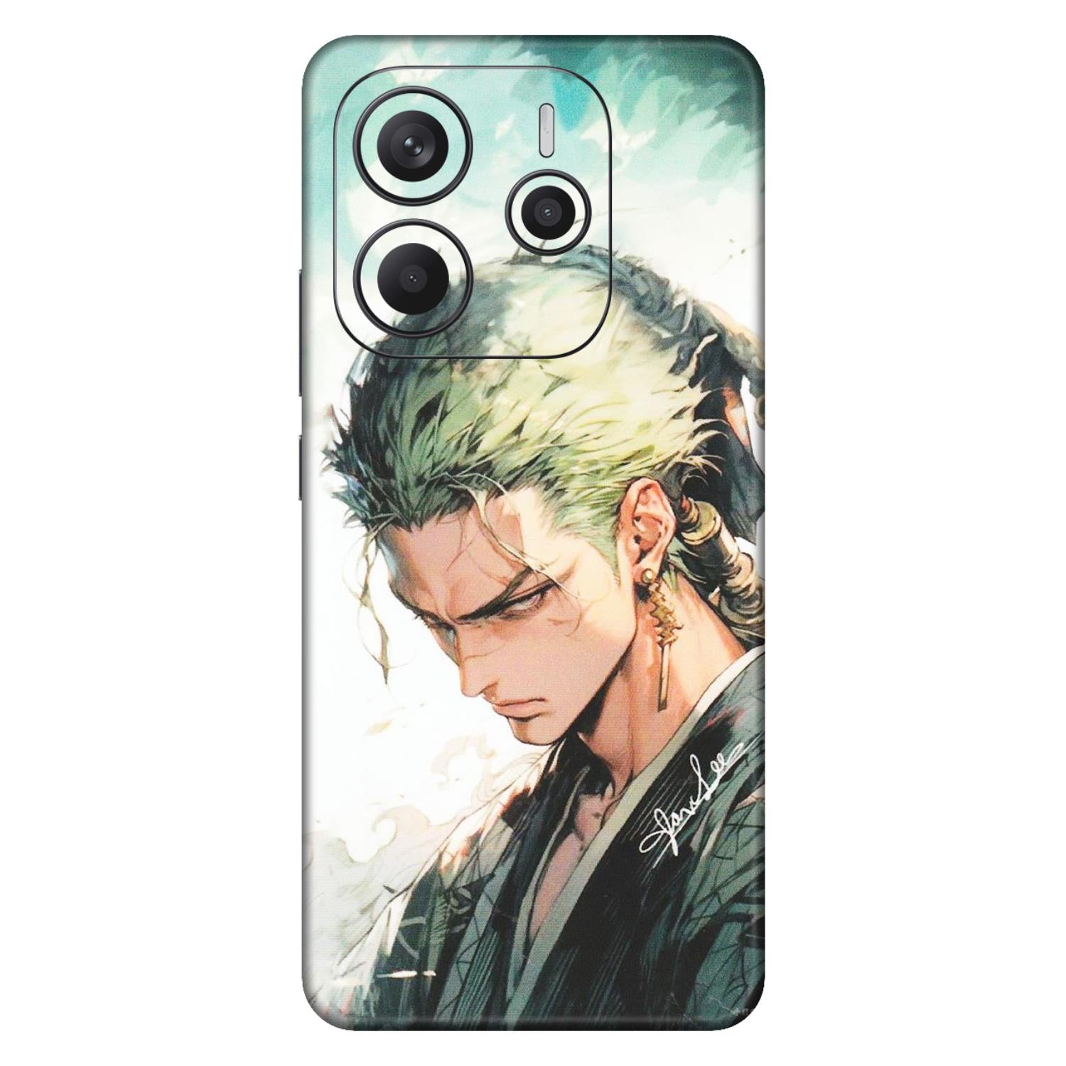 Xiaomi Redmi Phone Skins (All Models) - Pirate Hunter One Piece Anime - Matte Finish (M-157) Redmi Note 14 5G