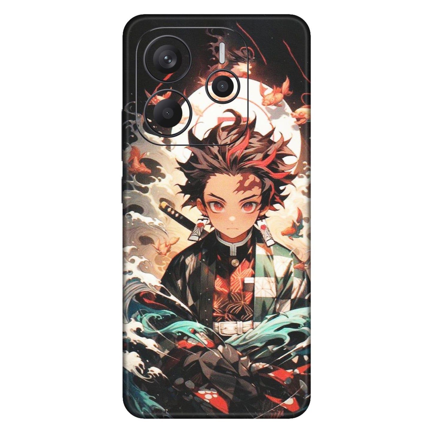 Xiaomi Redmi Phone Skins (All Models) - Tanjiro Demon Slayer Anime - Matte Finish (M-158) Redmi Note 14 5G