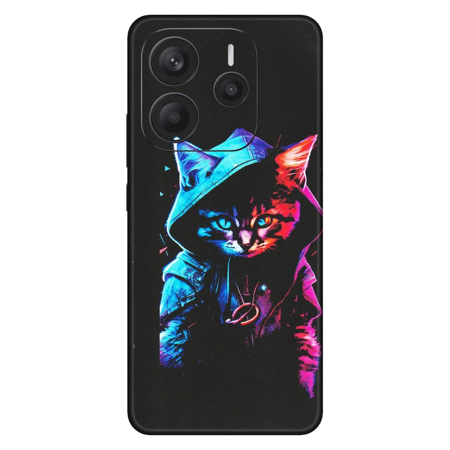 Xiaomi Redmi Phone Skins (All Models) - Cyberpunk Cat - Matte Finish (M-45) Redmi Note 14 5G