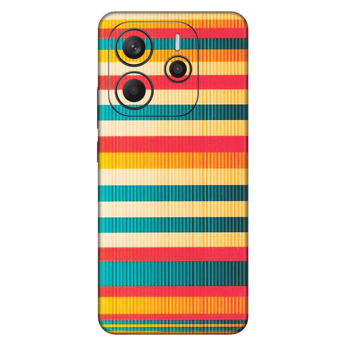 Xiaomi Redmi Phone Skins (All Models) - Colourful Stripes Soothing Effect - Matte Finish (M-86) Redmi Note 14 5G
