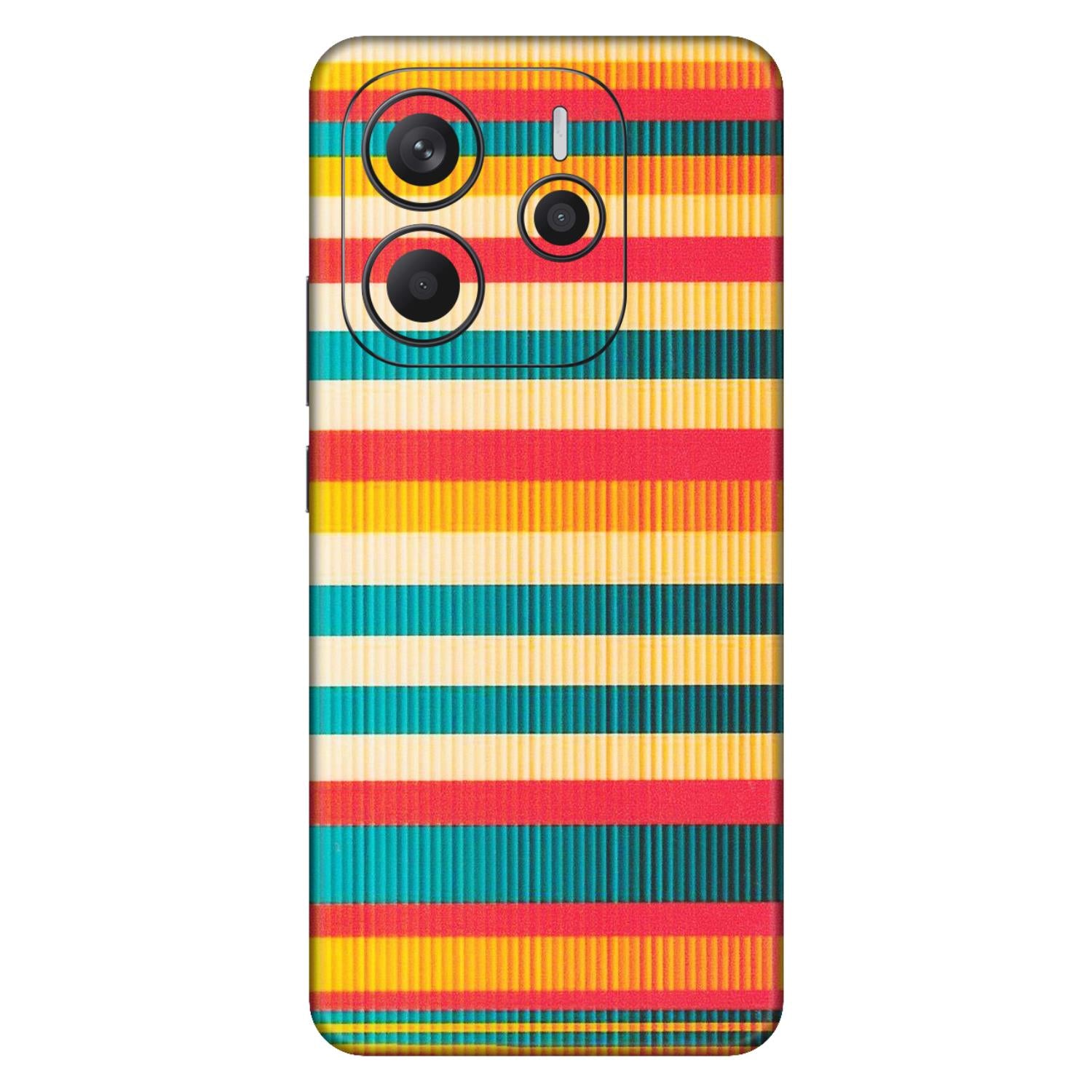 Xiaomi Redmi Phone Skins (All Models) - Colourful Stripes Soothing Effect - Matte Finish (M-86) Redmi Note 14 5G